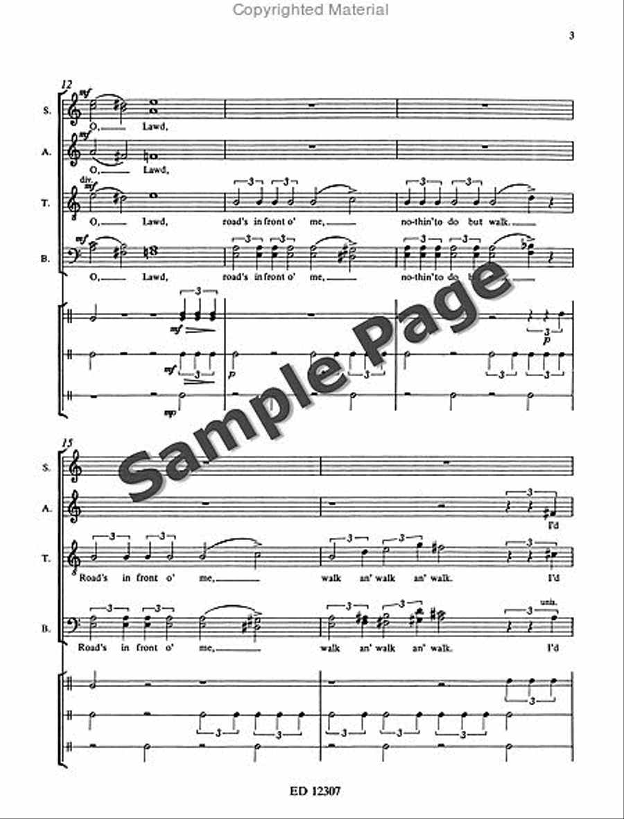 I Dream a World 4-Part scores gallery preview page 6