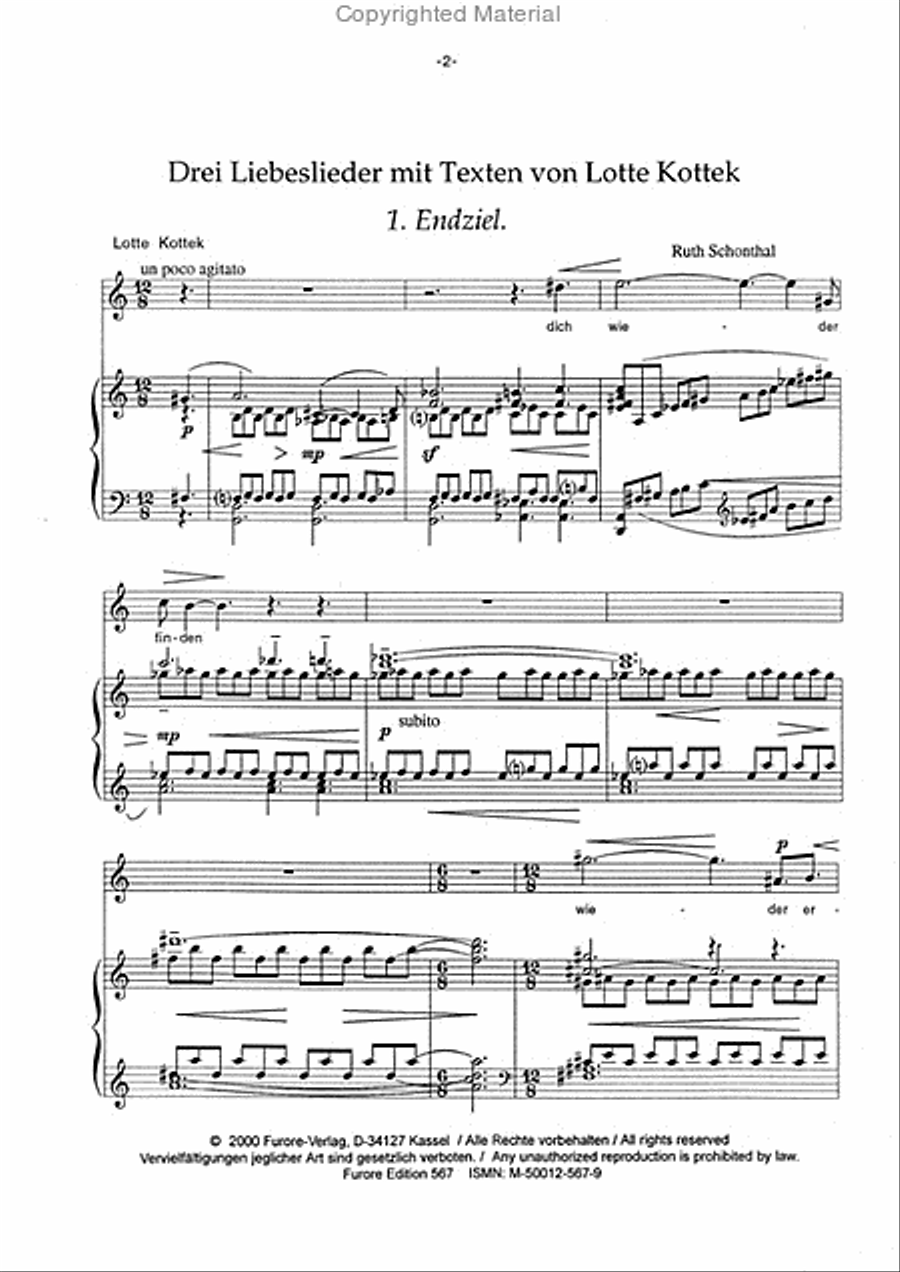 Vier Liebeslieder Voice Solo scores gallery preview page 2