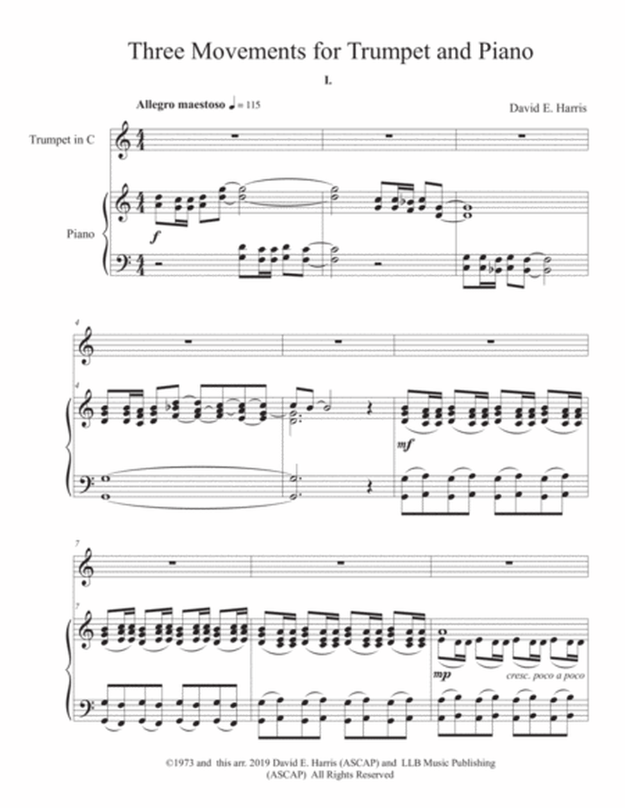 Three Movements for Trumpet and Piano image number null