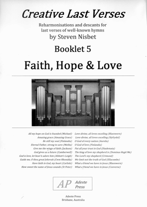Book cover for Creative Last Verses Booklet 5 Faith, Hope & Love