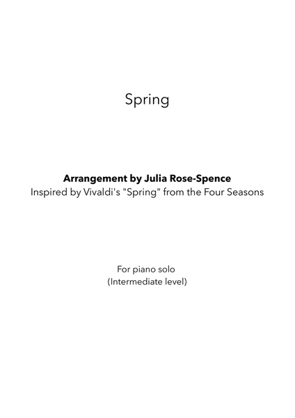 Spring (Arrangement of Vivaldi's Spring for Intermediate piano) image number null