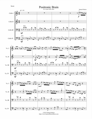Positronic Brain - for 4-part cello choir