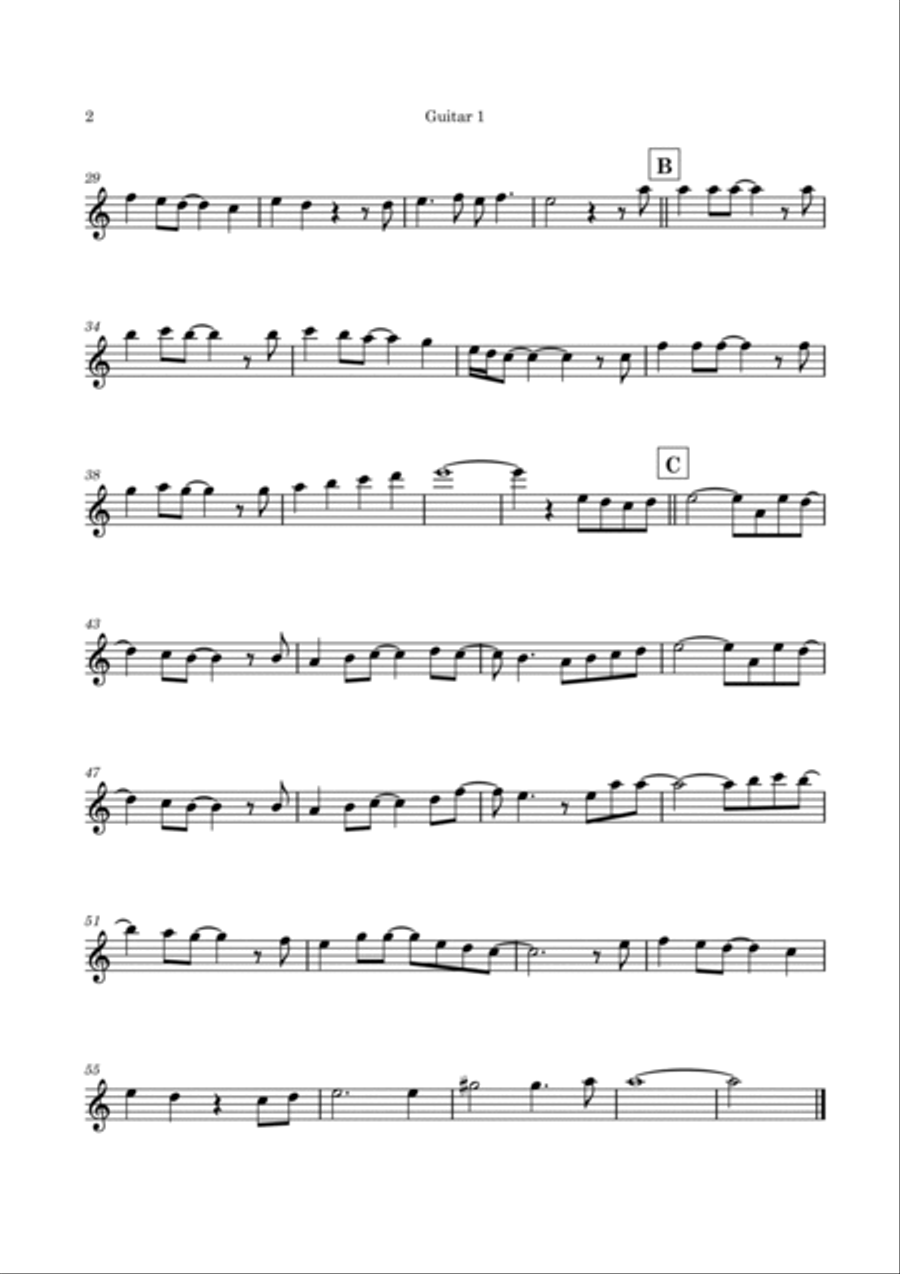 Mary, Did You Know? Guitar Ensemble scores gallery preview page 5