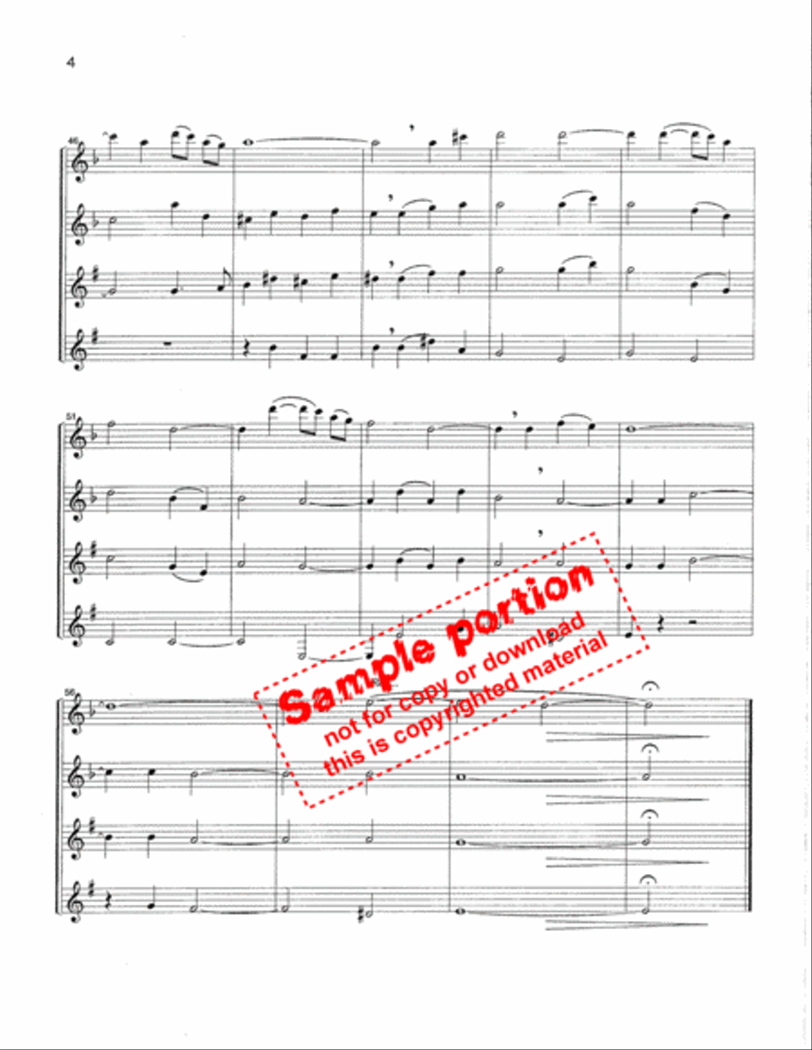 I Want Jesus To Walk With Me Woodwind Quartet scores gallery preview page 4