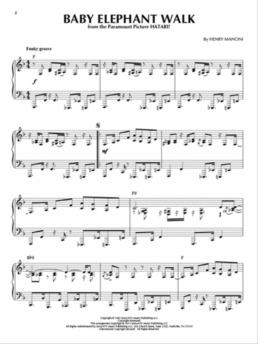 Henry Mancini Henry Mancini Piano Solo scores gallery preview page 3