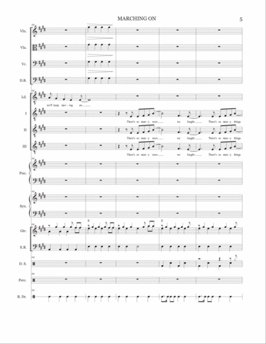 Marching On Large Ensemble scores gallery preview page 6