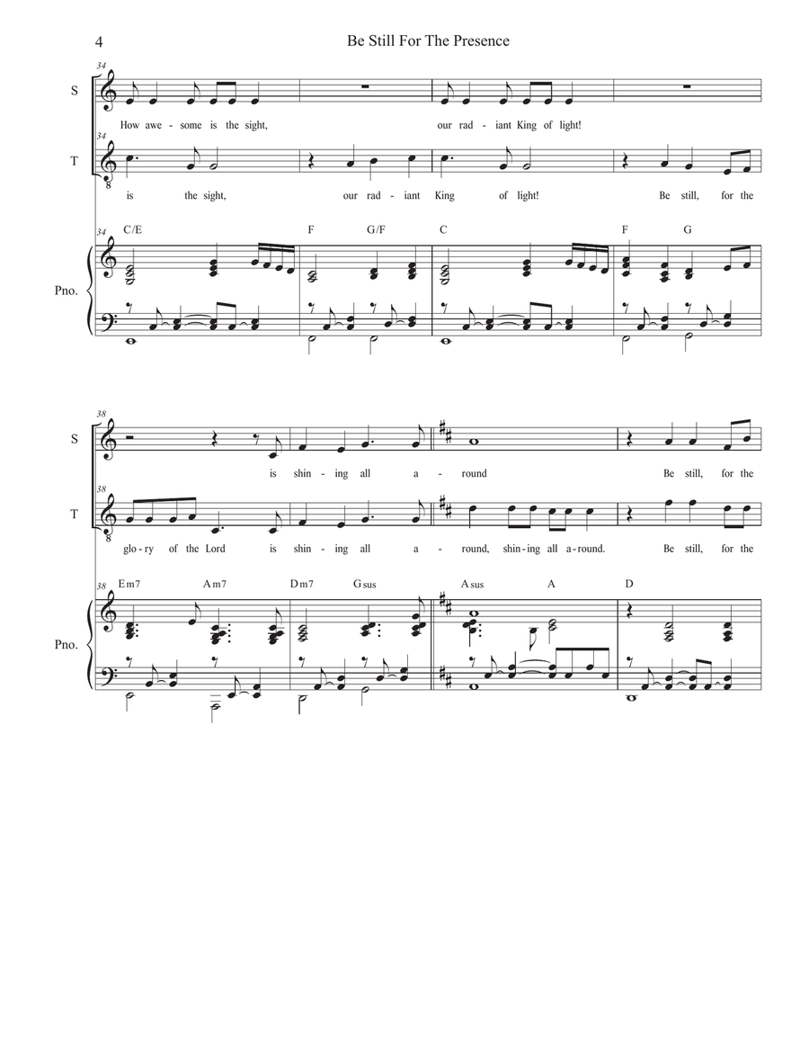 Be Still For The Presence 2-Part scores gallery preview page 4