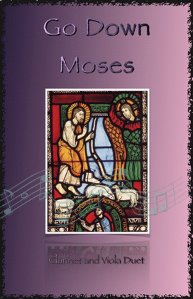 Book cover for Go Down Moses, Gospel Song for Clarinet and Viola Duet