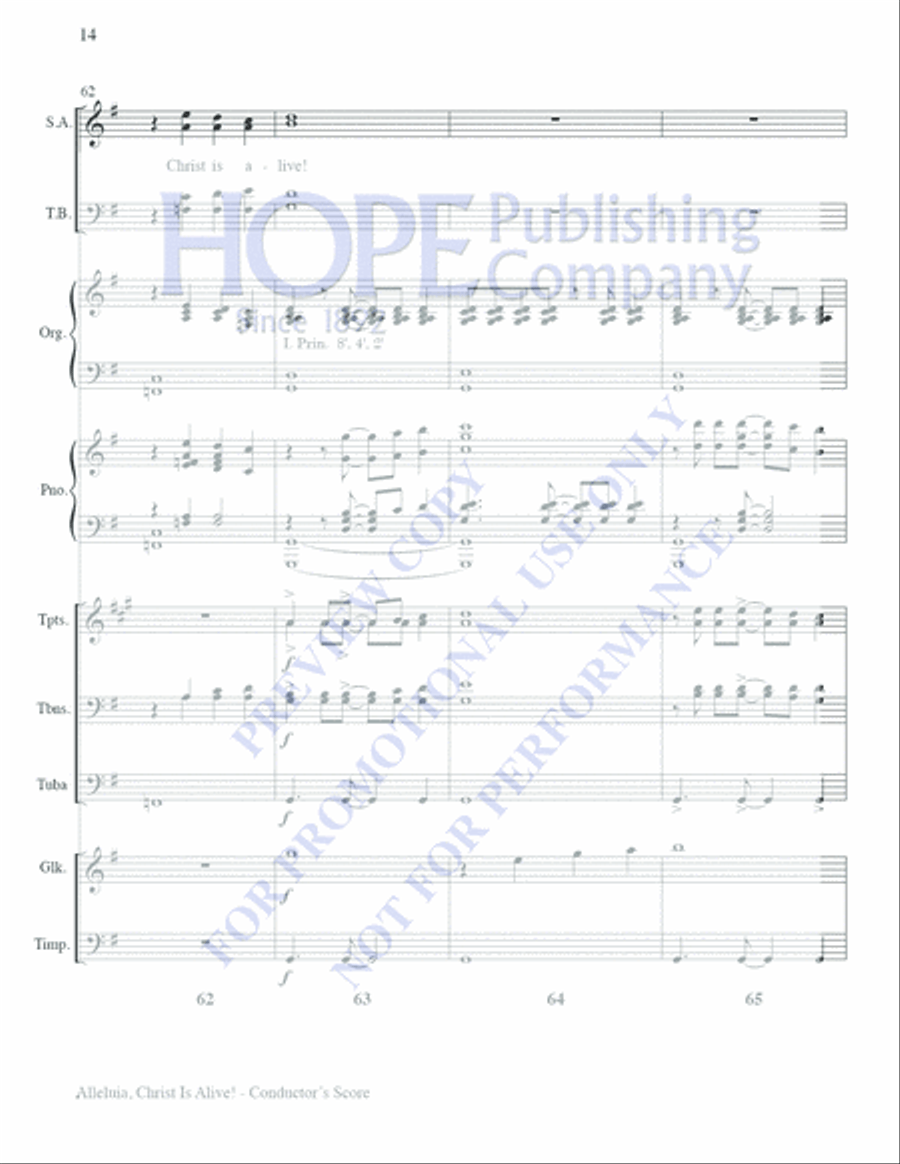 Alleluia, Christ Is Alive! Choir scores gallery preview page 16