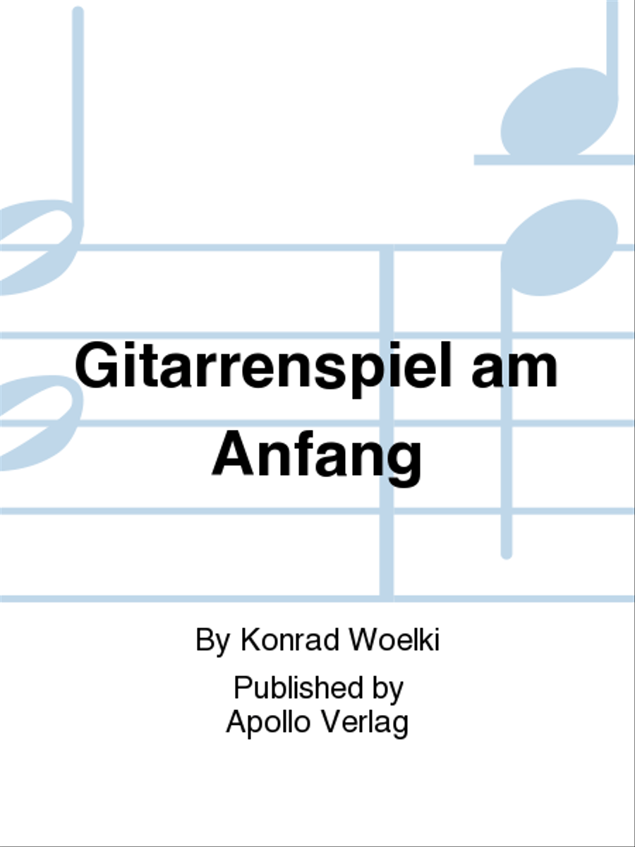Gitarrenspiel am Anfang Guitar scores gallery preview page 1