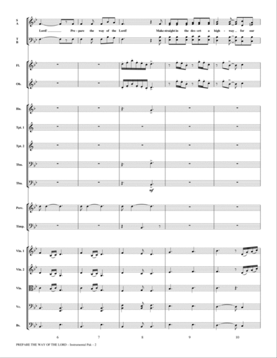 Prepare The Way Of The Lord - Full Score Choir scores gallery preview page 2