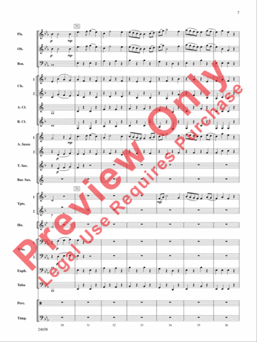 Mozart! Concert Band scores gallery preview page 8