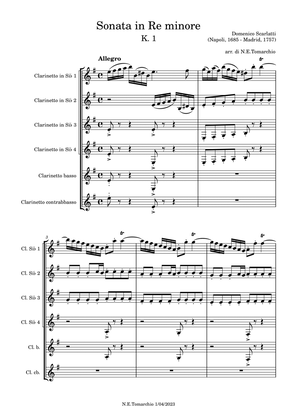Sonata in Re minore K. 1