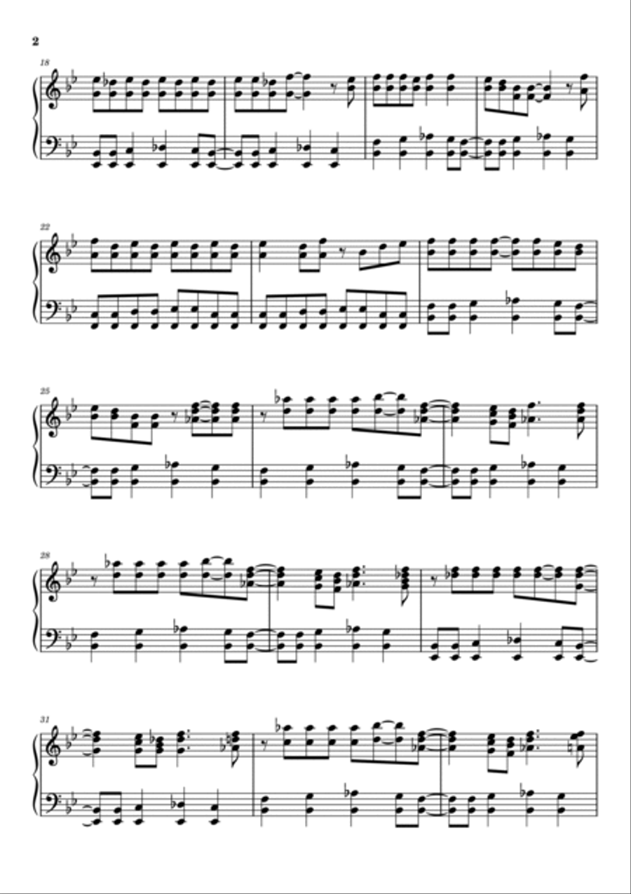Johnny B. Goode Piano Solo scores gallery preview page 2