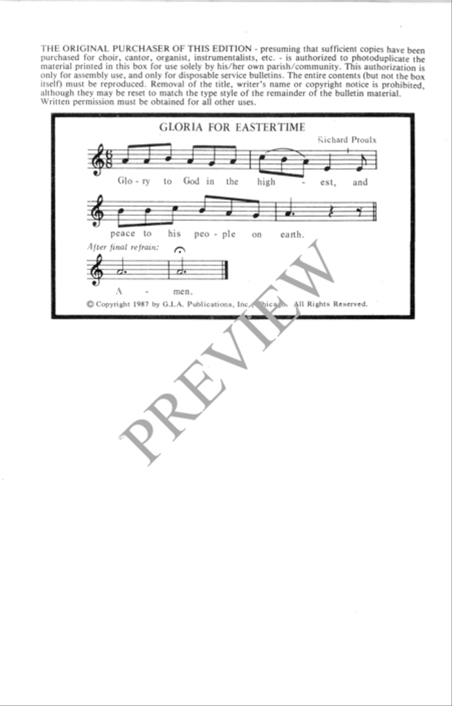 Gloria for Eastertime - Two-part edition 2-Part scores gallery preview page 13