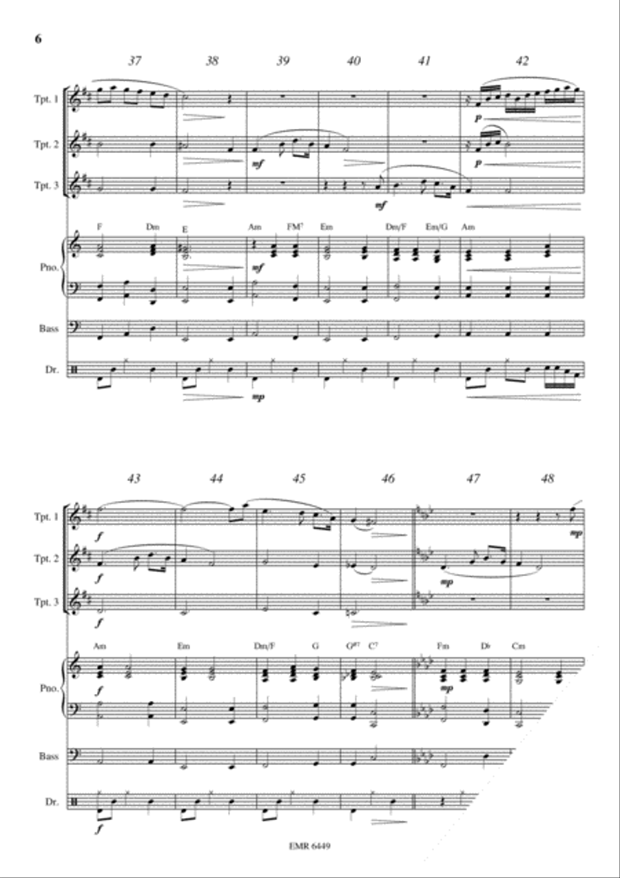 The Last Rose Of Summer Trumpet Trio scores gallery preview page 6