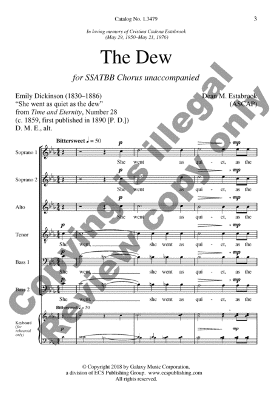 The Dew A Cappella scores gallery preview page 3