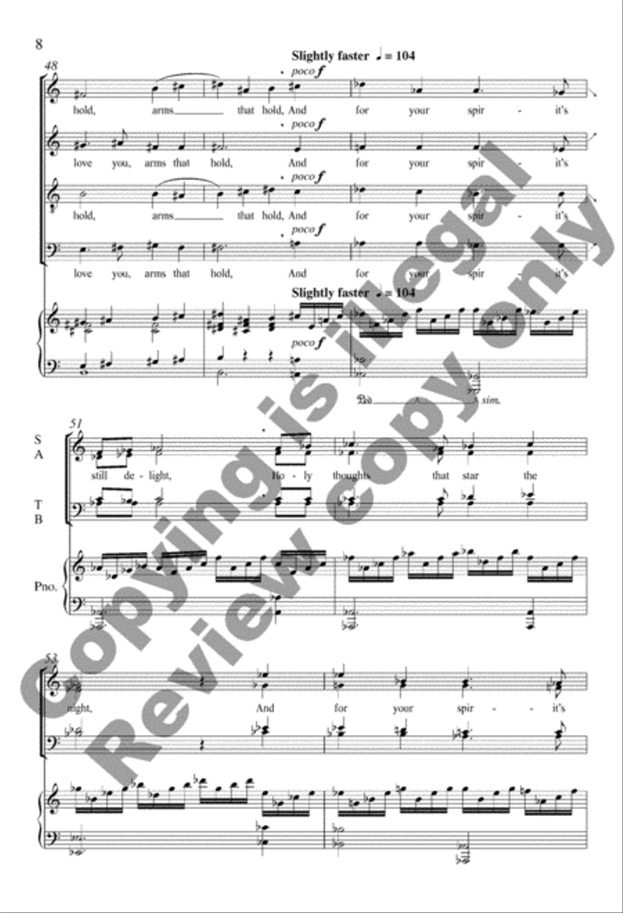 Life Has Loveliness 4-Part scores gallery preview page 8