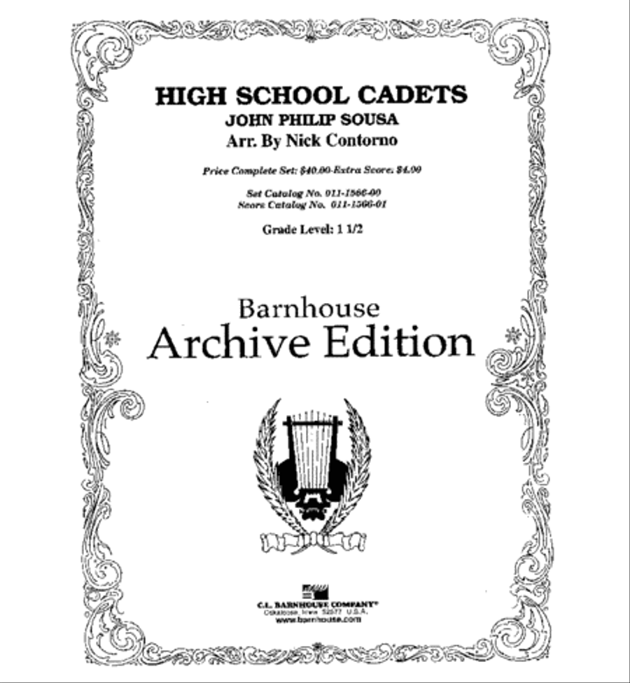 High School Cadets Concert Band scores gallery preview page 2