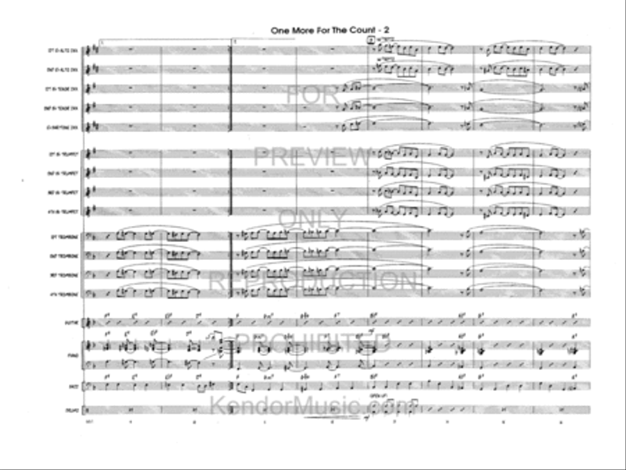 One More For The Count Jazz Ensemble scores gallery preview page 3