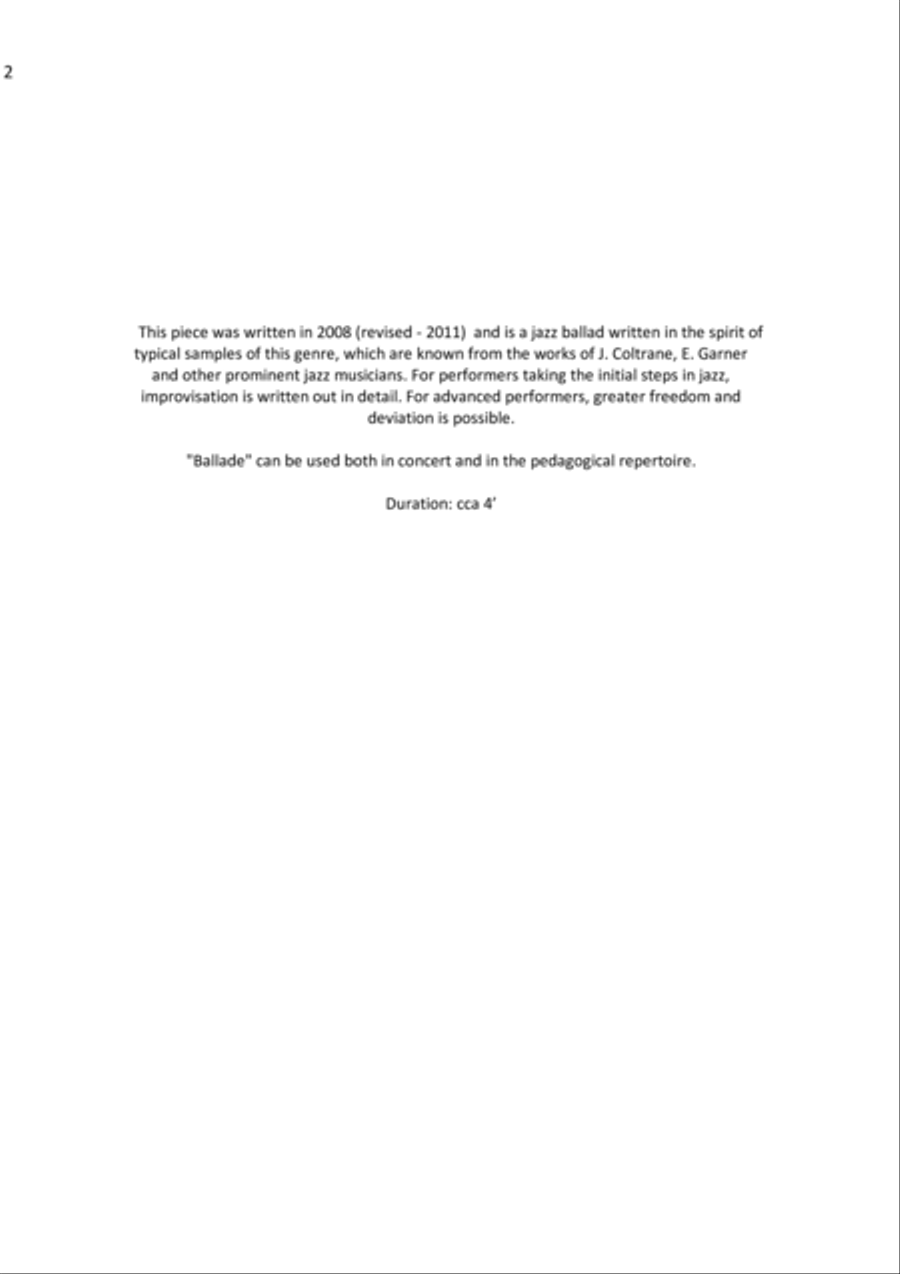 Ballade Score and Part scores gallery preview page 2
