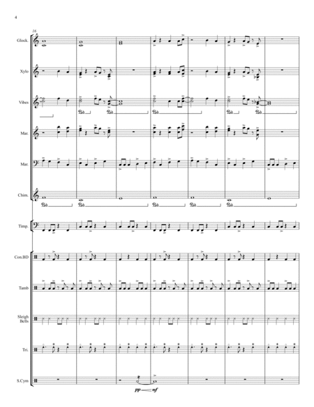 Swingin' Silent Night - for Percussion Ensemble image number null