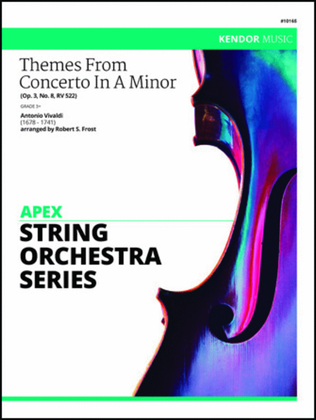 Book cover for Themes From Concerto In A Minor (Op. 3, No. 8, RV 522) (Full Score)