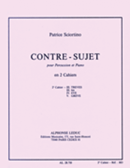 Contre-sujet Vol.2 (percussion(s) & Piano)