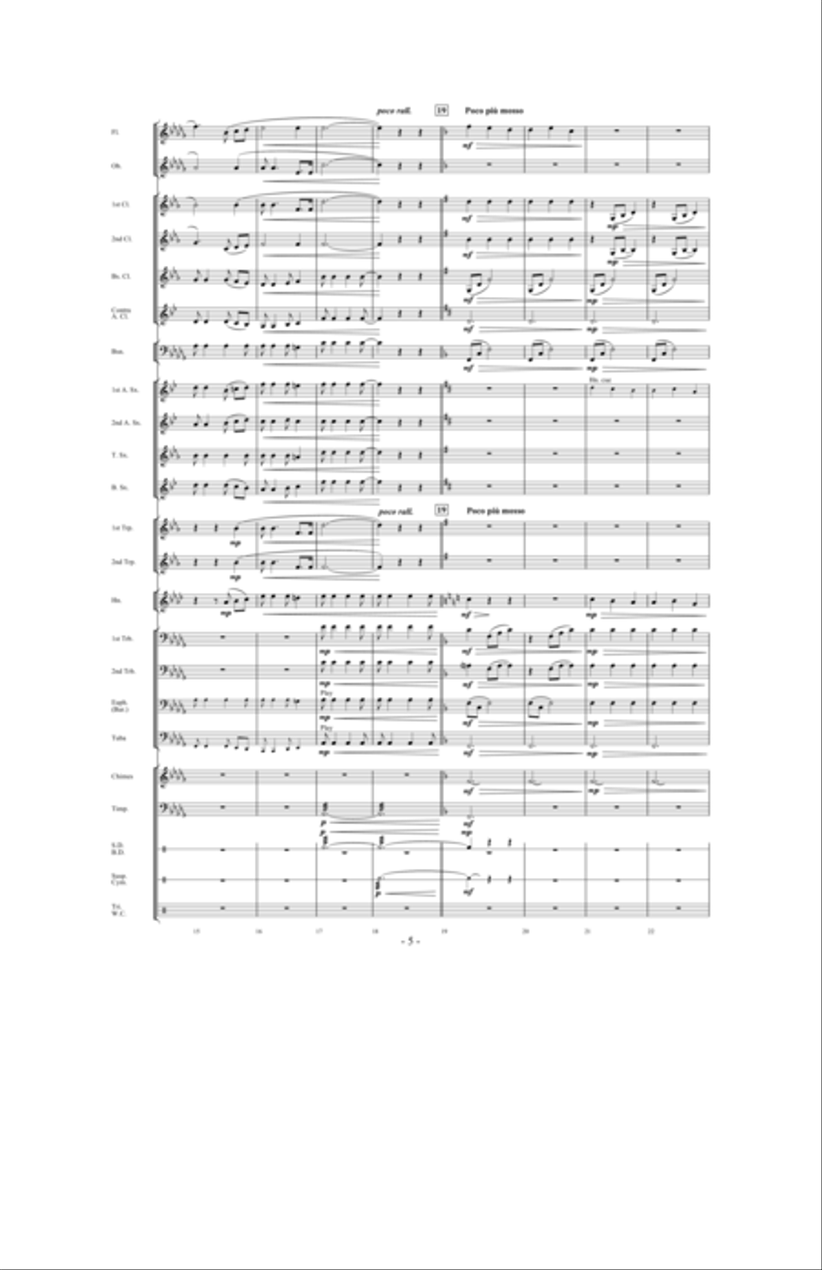Silent Noon Silent Noon Concert Band scores gallery preview page 4