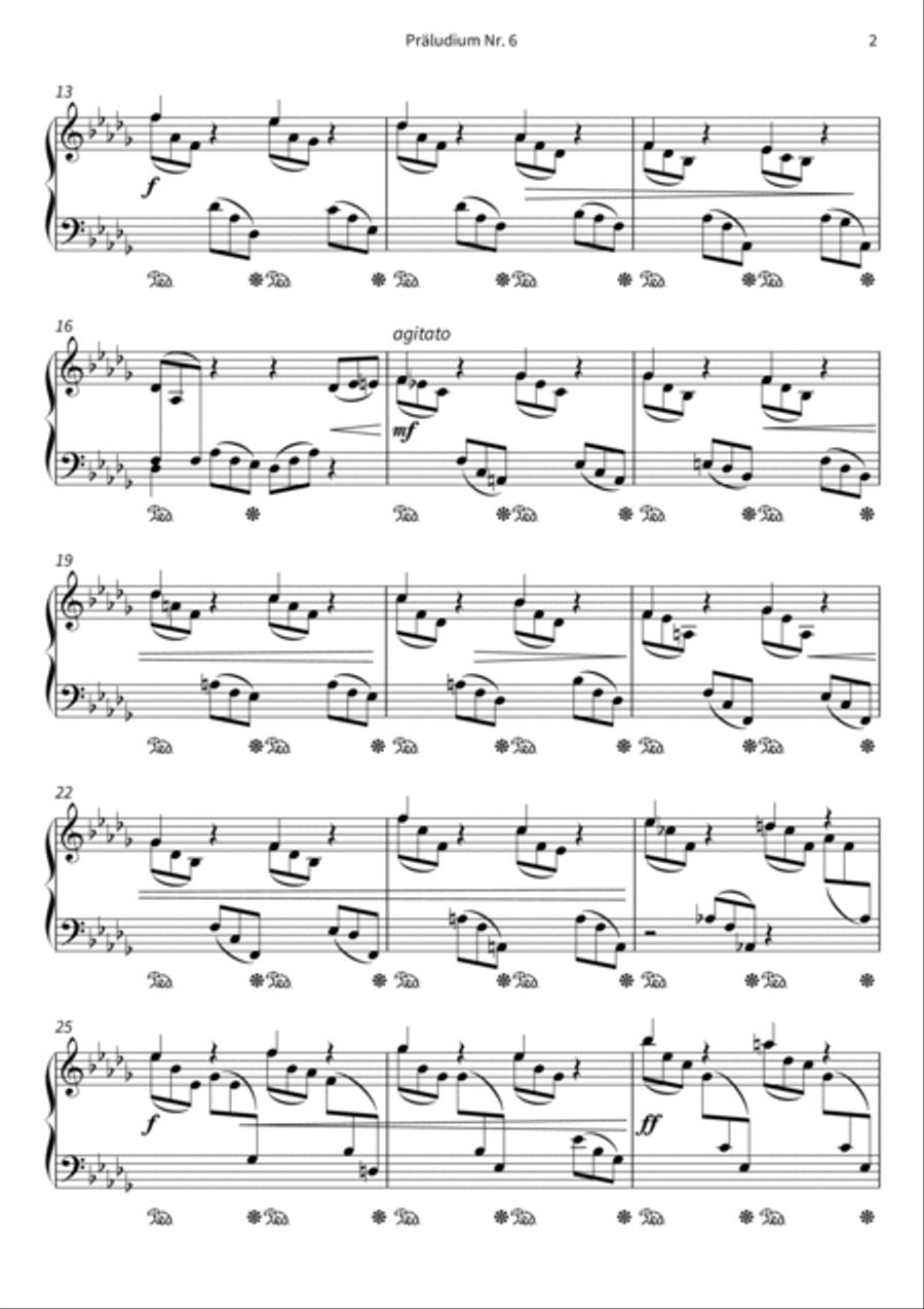 Präludium Nr. 6 Piano scores gallery preview page 4