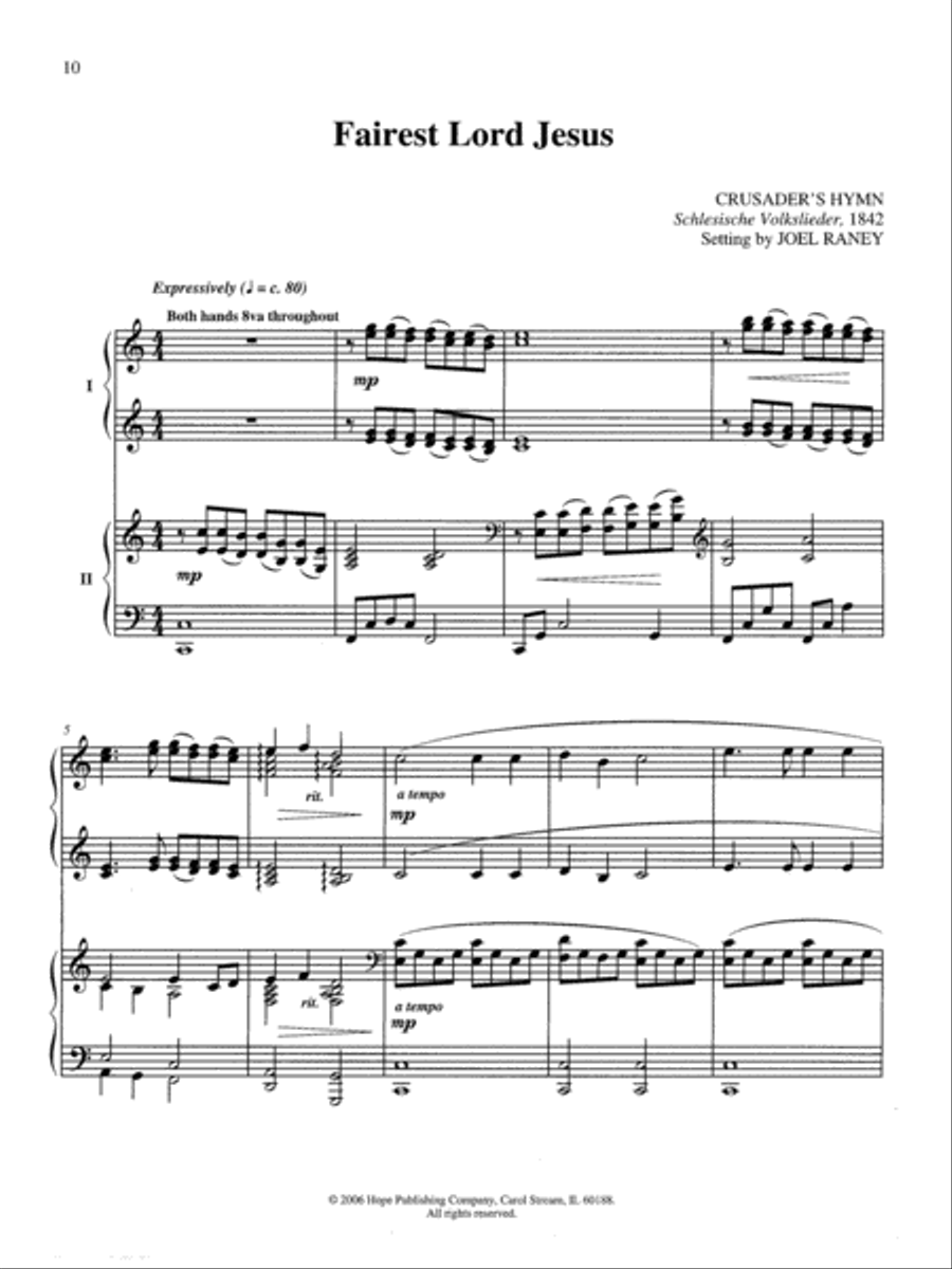 Classic Hymns for 4-Hand Piano, Vol. 1 Piano Accompaniment scores gallery preview page 2