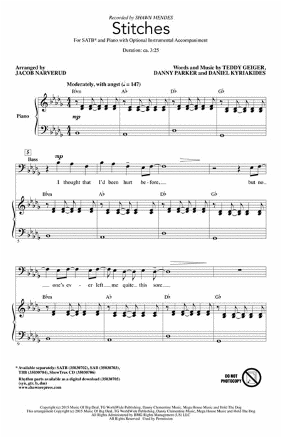 Stitches Stitches 4-Part scores gallery preview page 2