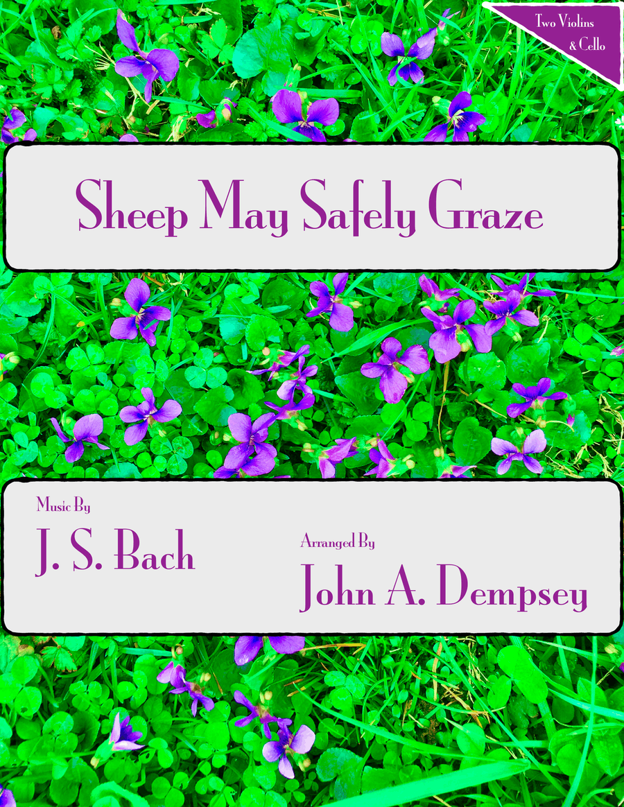 Sheep May Safely Graze (Bach): String Trio for Two Violins and Cello String Trio scores gallery preview page 1