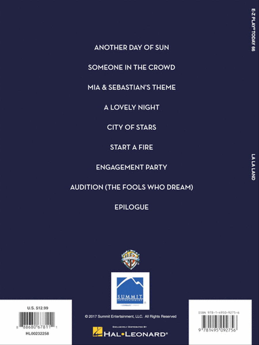 La La Land Electronic Keyboard scores gallery preview page 5