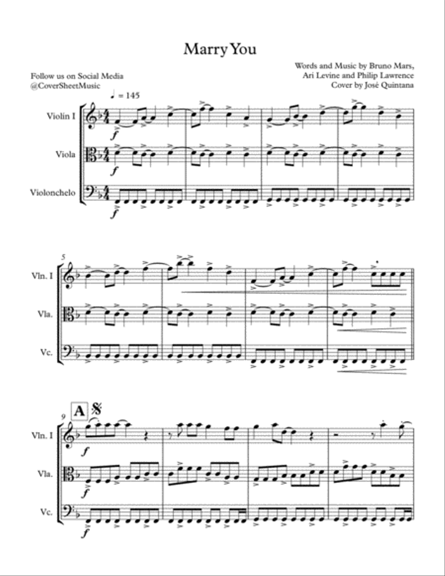 Marry You String Trio scores gallery preview page 2