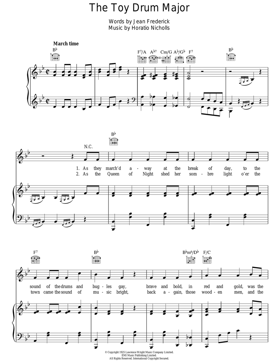 The Toy Drum Major Guitar scores gallery preview page 1