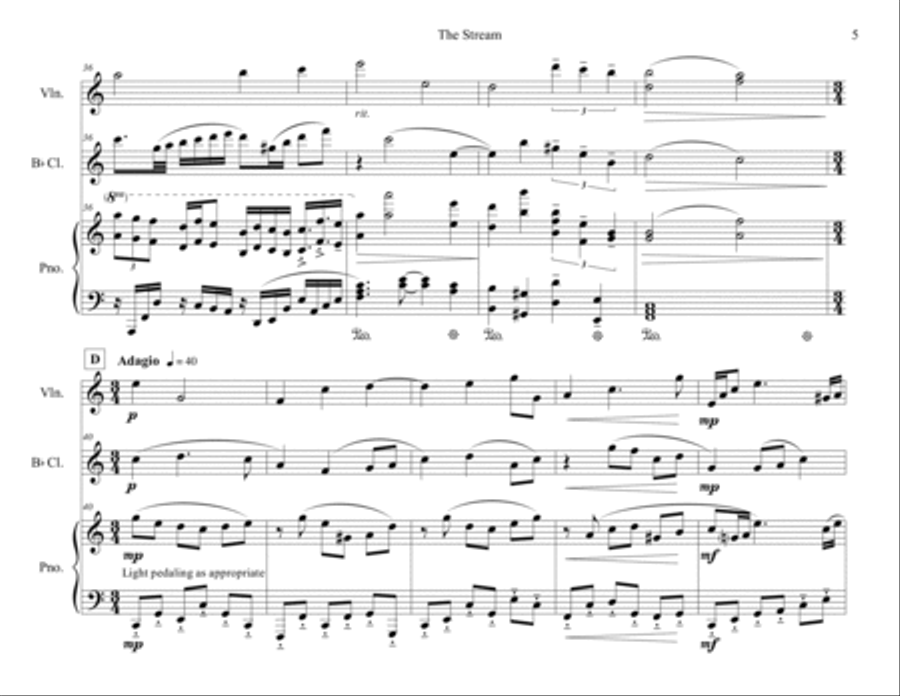 The Stream Clarinet scores gallery preview page 5