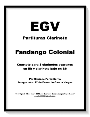 Fandango Colonial - Cuarteto para Clarinetes