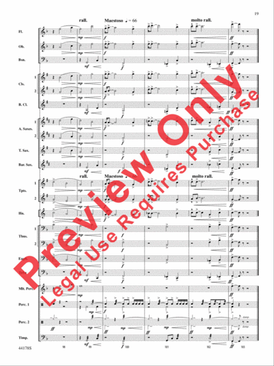 Intrepid Journey Concert Band scores gallery preview page 20