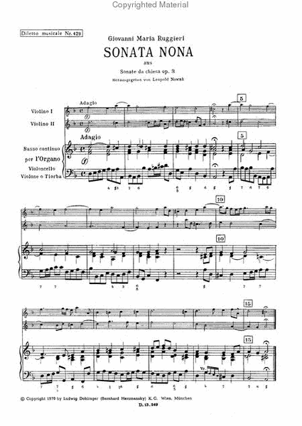 Sonata nona d-moll op. 3 / 9