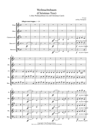 Liszt: Weihnachtsbaum (Christmas Tree) 1.Altes Weihnachtlied (An old Christmas Carol) - wind quintet