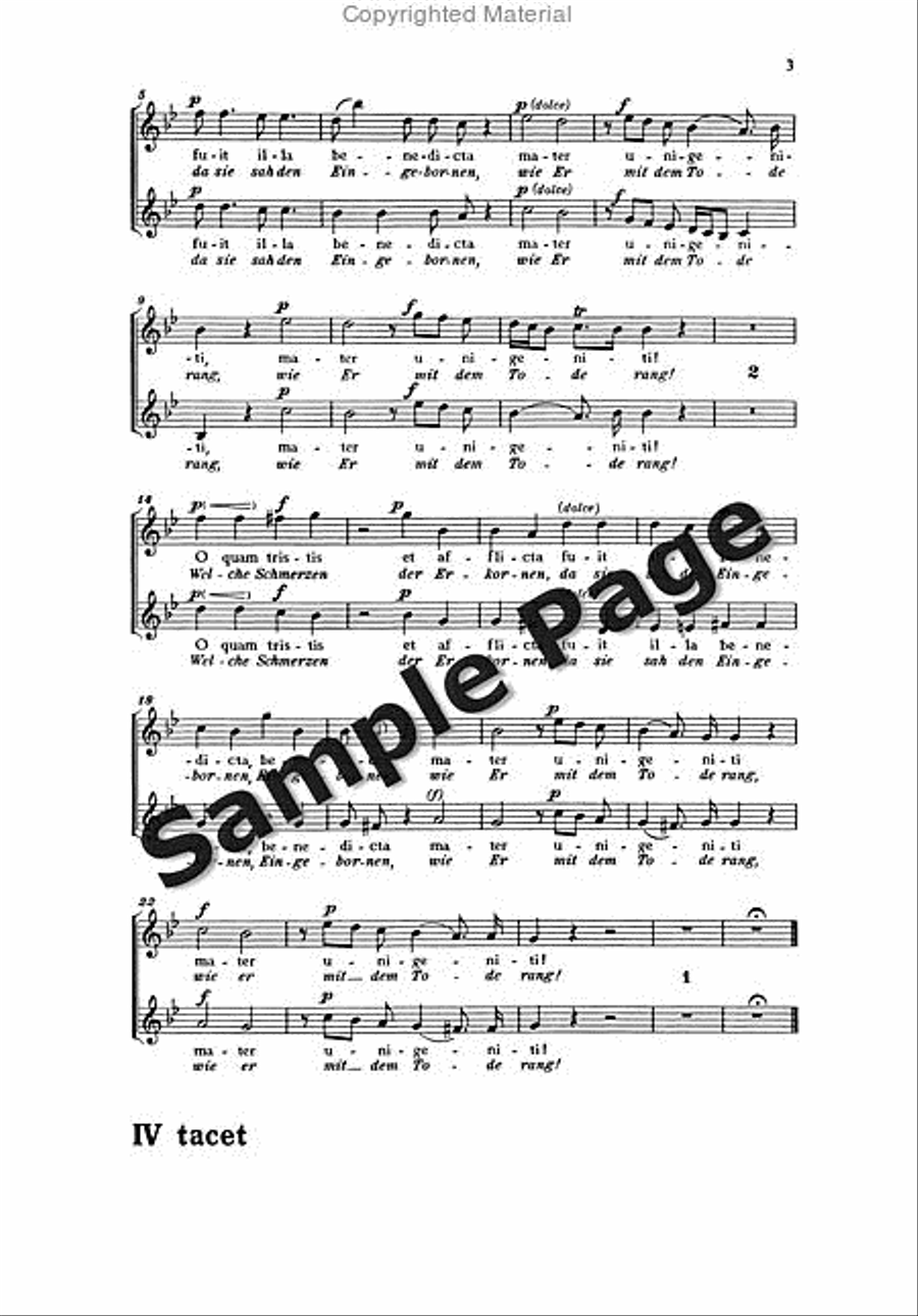 Stabat Mater Choir scores gallery preview page 6