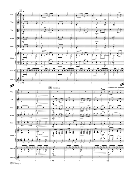 Joyous Holiday (based on Oh How Joyfully) - Conductor Score (Full Score)