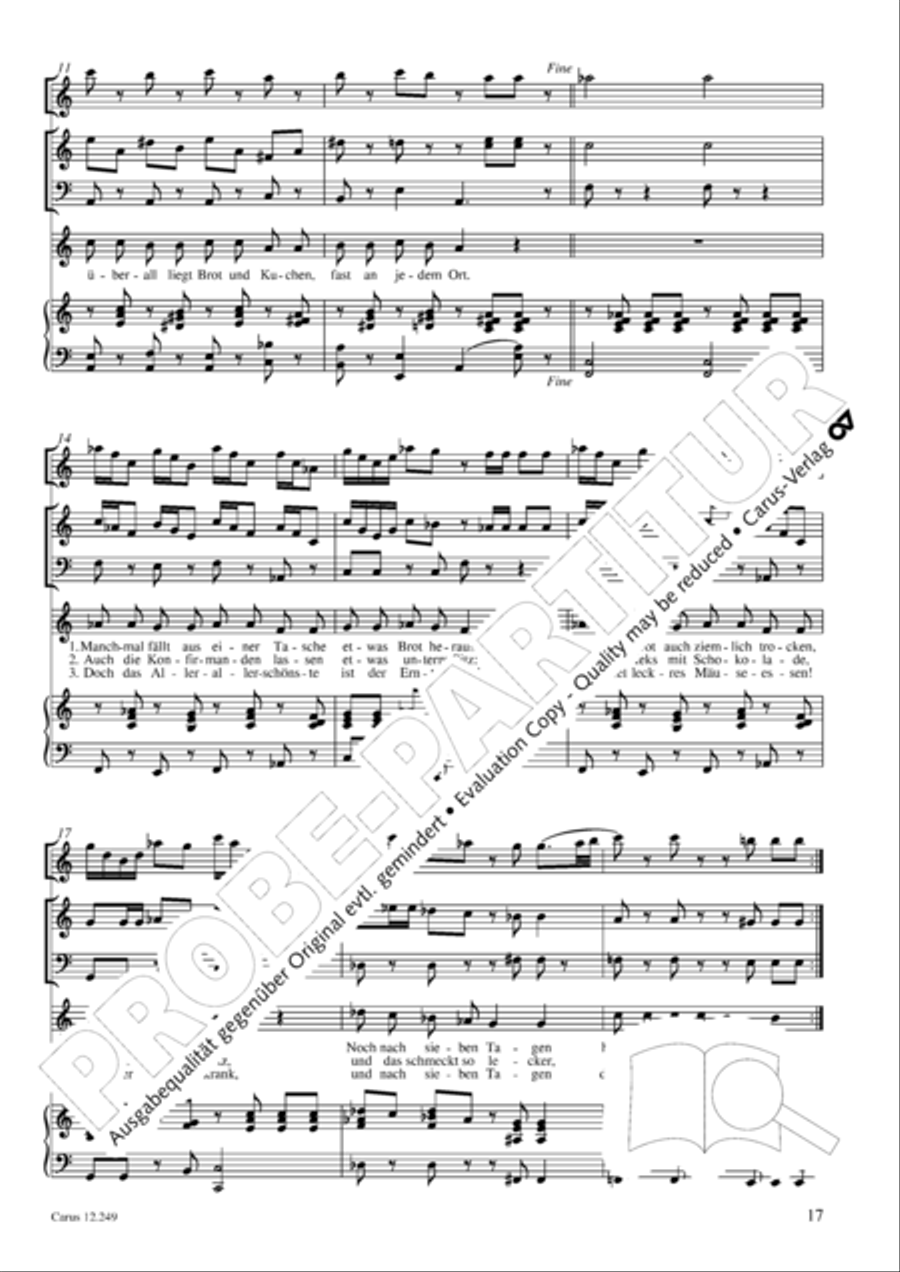 Mause in der Michaelskirche 4-Part scores gallery preview page 18