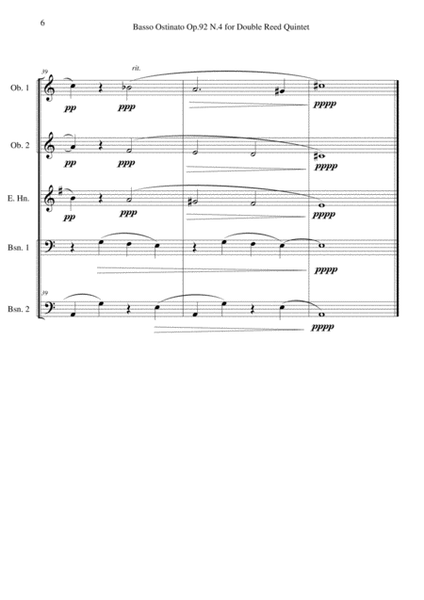 Basso Ostinato Op.92 N.4 for Double Reed Quintet image number null