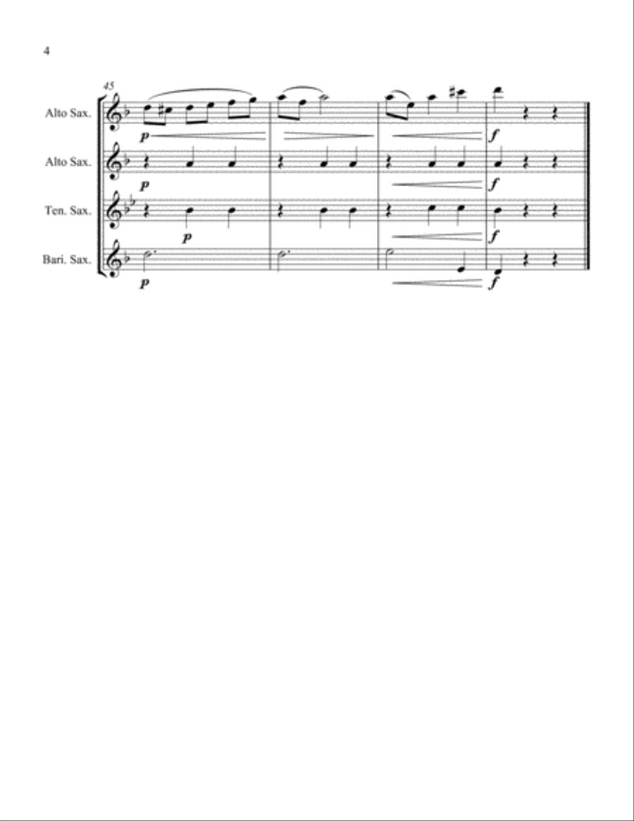 Die Dorfhexe Woodwind Quartet scores gallery preview page 4