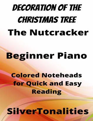 March the Nutcracker Suite Beginner Piano Sheet Music with Colored Notation