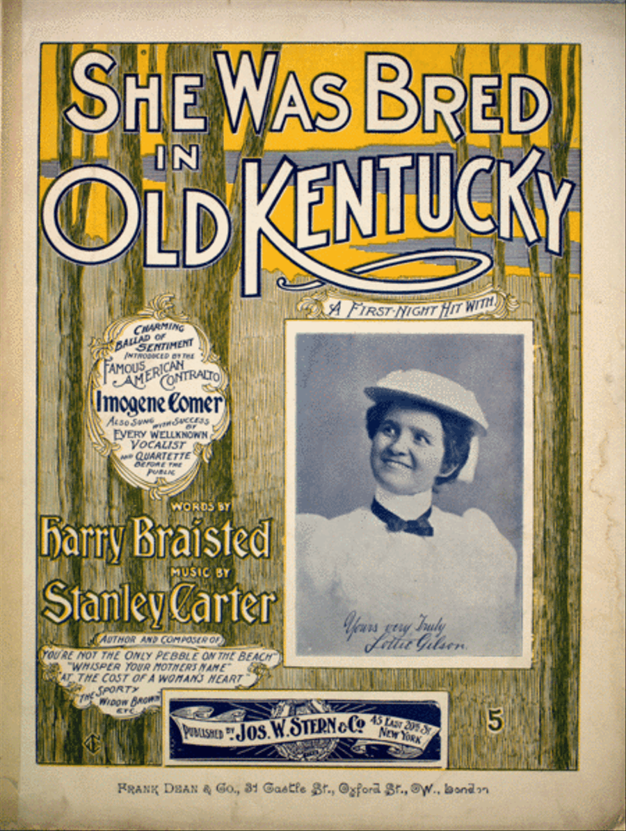 She Was Bred in Kentucky Voice scores gallery preview page 1