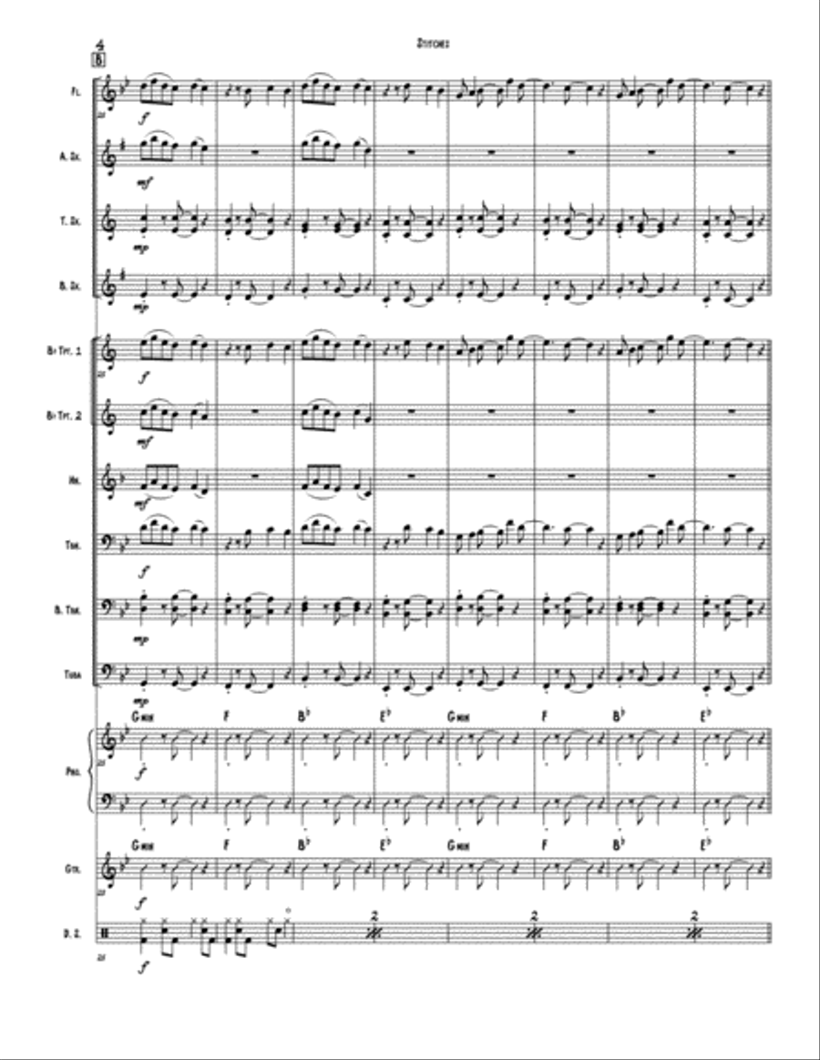 Stitches Jazz Ensemble scores gallery preview page 4