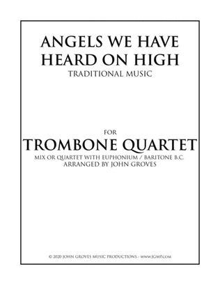 Book cover for Angels We Have Heard On High - Trombone Quartet